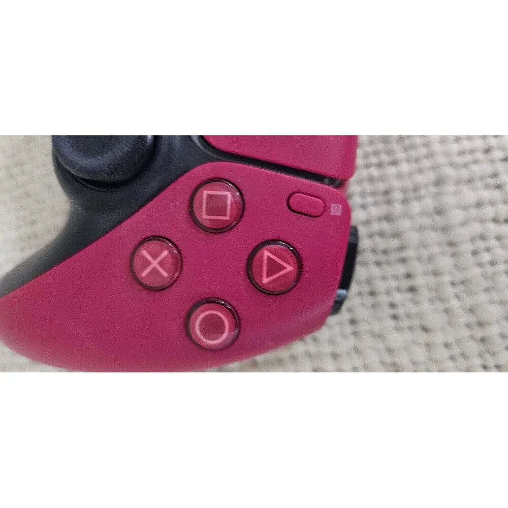 Sony PlayStation 5 DualSense Wireless Controller features a vibrant Cosmic Red